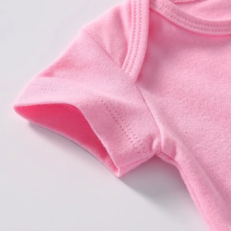 Боди для маленьких мальчиков и девочек 100% хлопок однотонная одежда с короткими