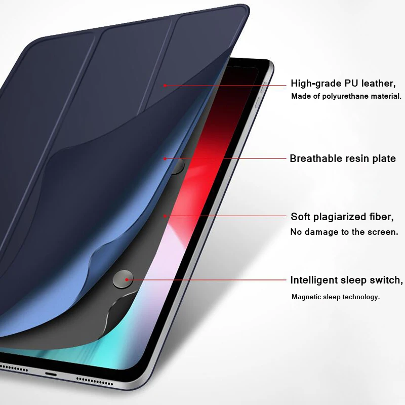 Для iPad Pro 11 дюймов A1980 A1934 силиконовый смарт Услуга сна чехол для A1979 Капа Fundas