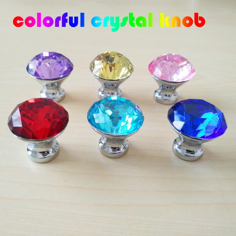 Ручки для шкафов и 30 мм серебристые фиолетовые синие красные розовые| |