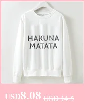 Kawaii Мода Kpop толстовка женская уличная одежда странные вещи с буквенным принтом Повседневная с круглым вырезом белые толстовки Одежда