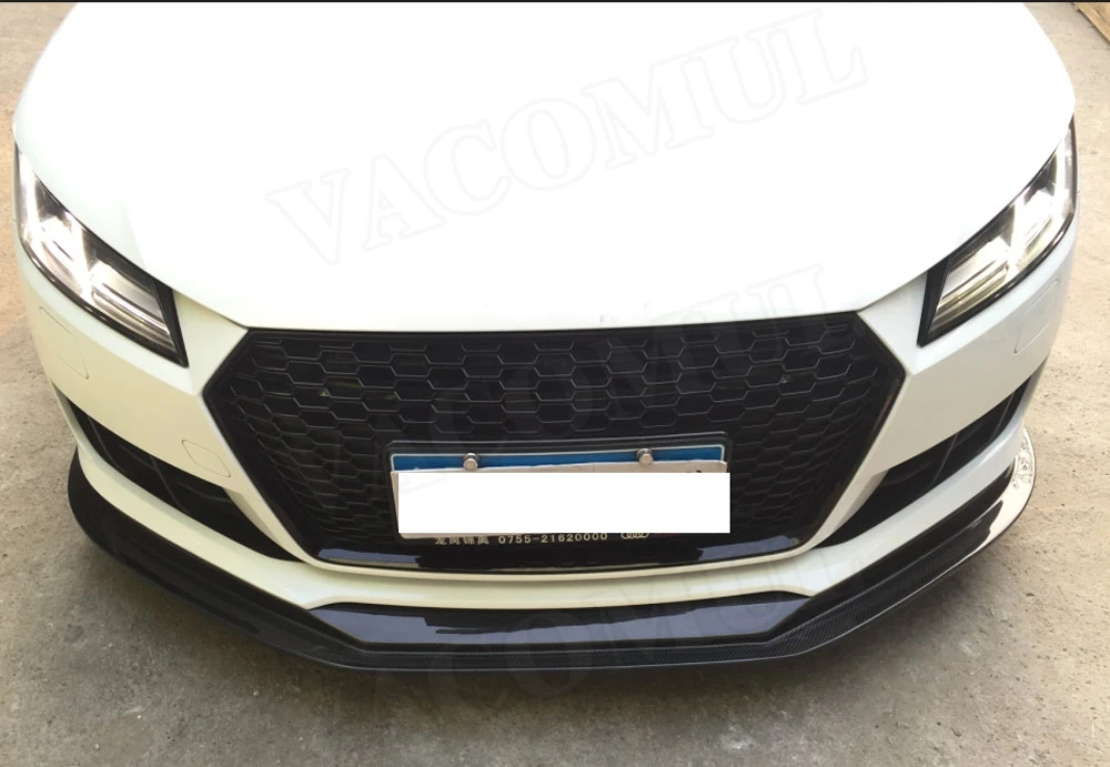 Карбоновый передний бампер спойлер для Audi TT TTS TTRS- BT стиль голова Защита подбородка стайлинга автомобиля