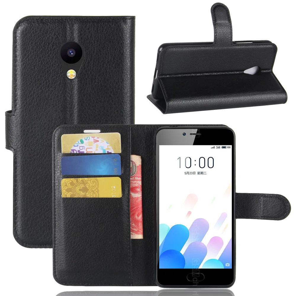 Чехол для телефона Meizu Meilan A5 откидная Обложка на заднюю панель из искусственной