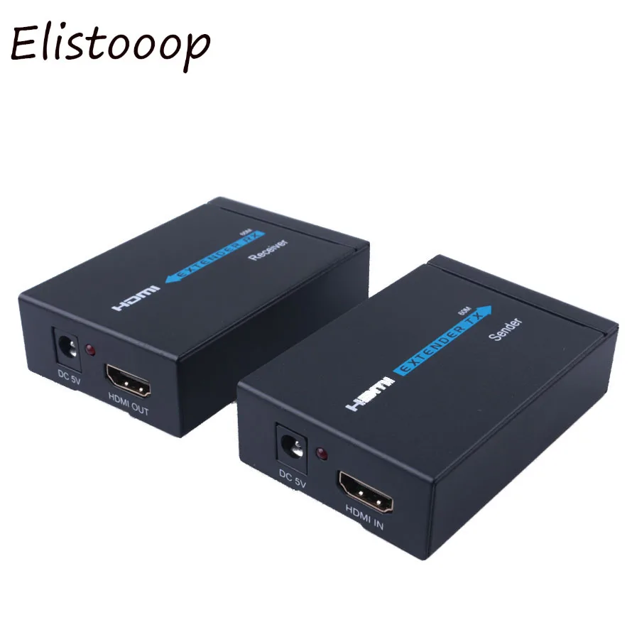 1080p 3D HDMI передатчик приемник 60 м удлинитель по Cat 5e/6 RJ45 Ethernet конвертер США ЕС