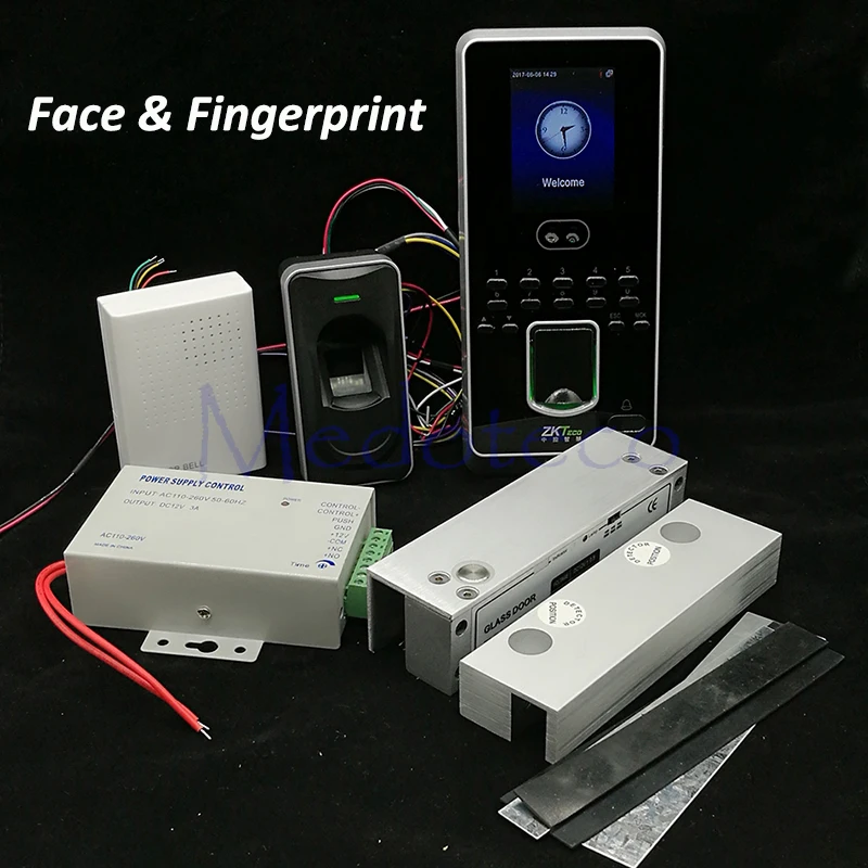 DIY система контроля доступа лица комплект бескаркасных стеклянных дверей набор +