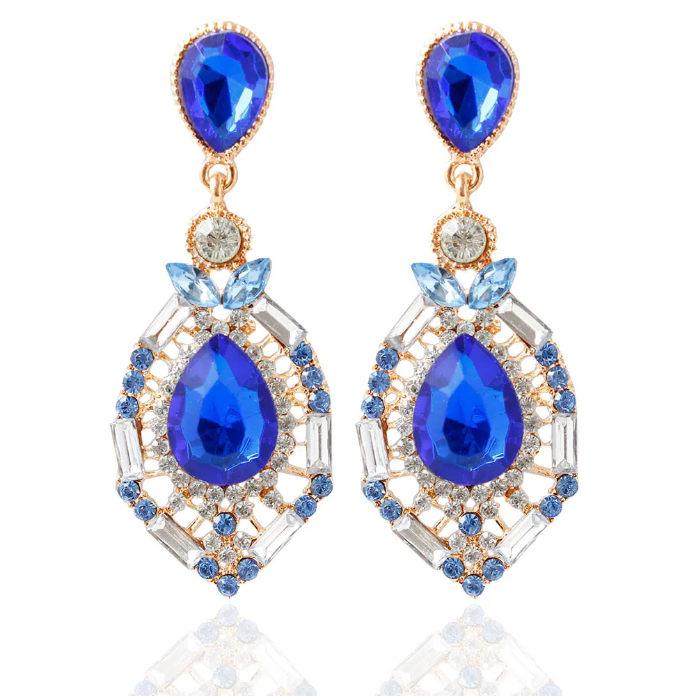 Элегантные модные популярные Стильные Висячие серьги F &amp U золотого цвета с