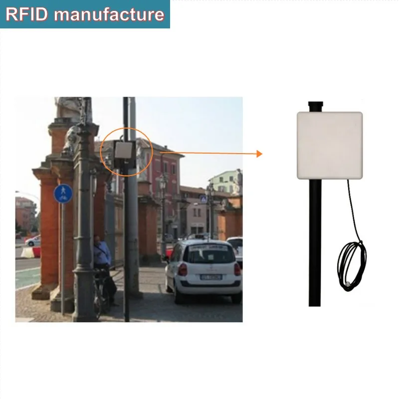 

long rang 1CM-1m uhf rfid antenna 5dBi ceramic 840-960mhz circular polarization used for warehouse management car access control