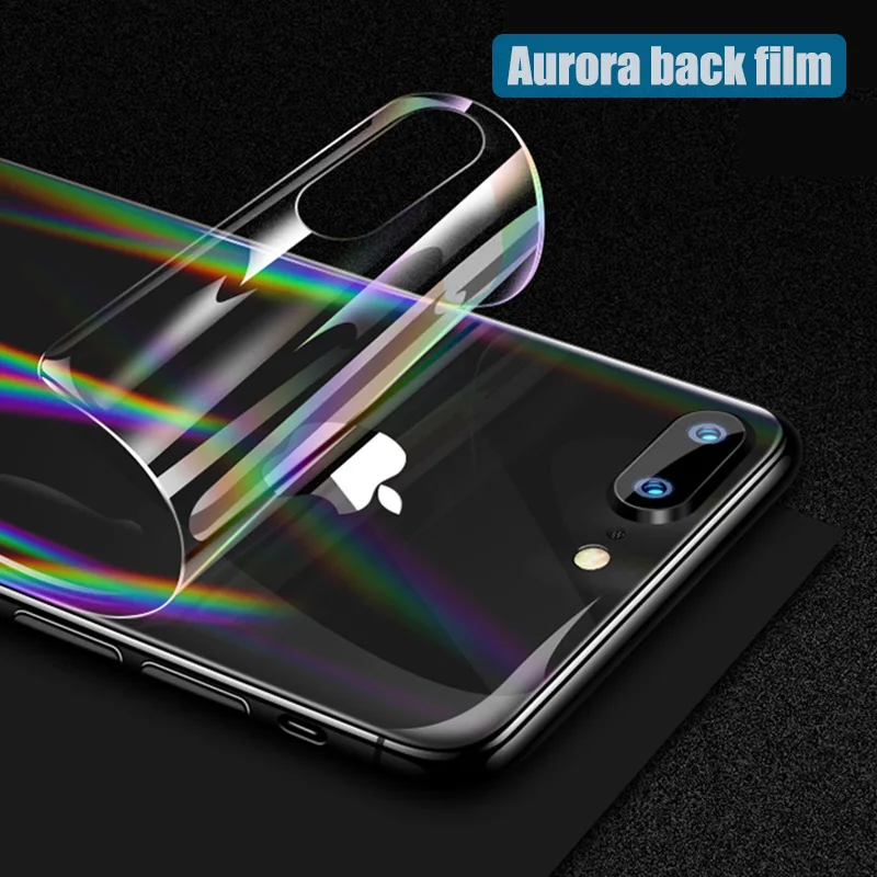 BFOLLOW 4D мягкий экран протектор для iPhone 7 8/7 Plus 8 Plus/X спереди плёнки Аврора назад