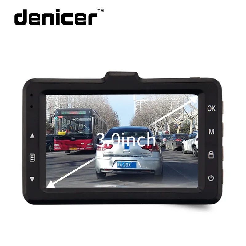 Denicer Автомобильный видеорегистратор Novatek DashCam Ночное видение автомобиля Камера