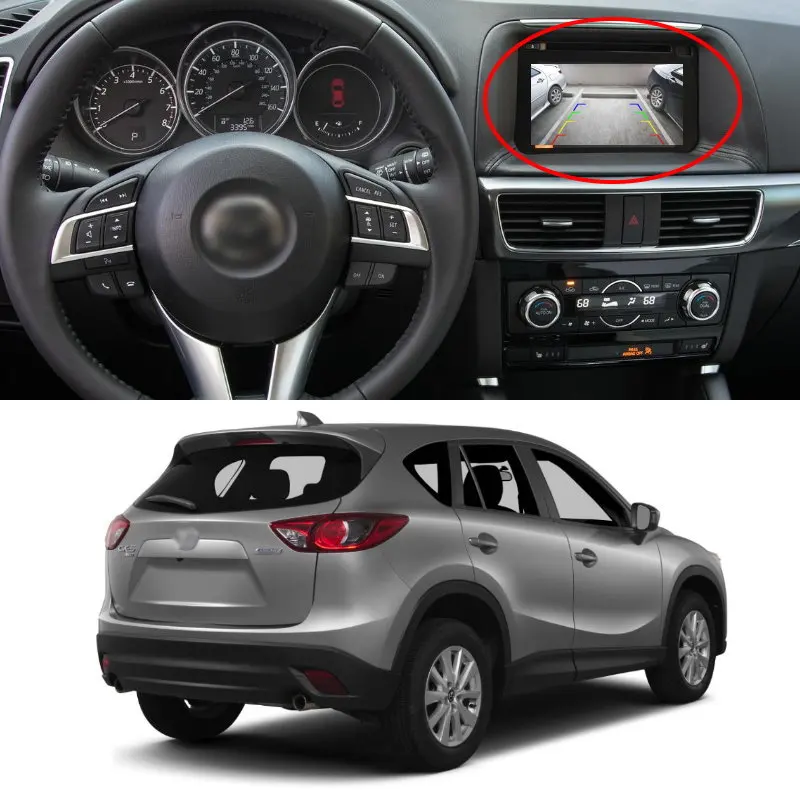 Liandlee для Mazda CX-5 2012/2017 28 контактов переходник RCA проводной кабель камера заднего