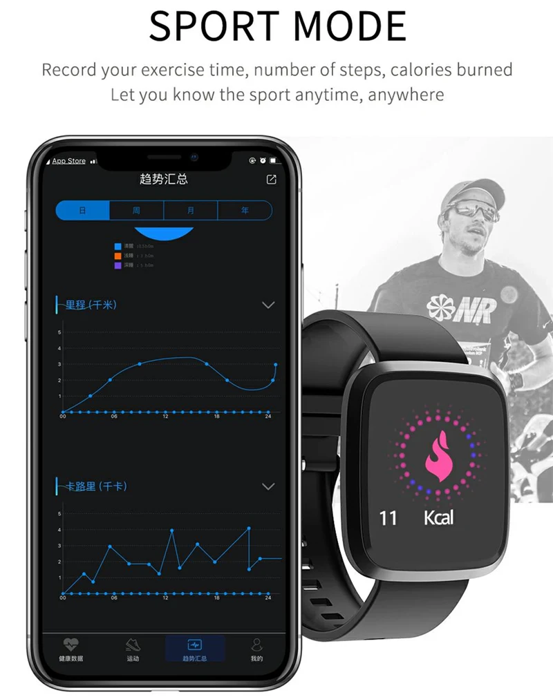 Водонепроницаемые спортивные Смарт-часы для мужчин и женщин кислородный монитор