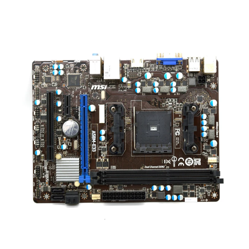 Для MSI A58M E33 FM2/FM2 + A58 материнская плата DDR3 ПАМЯТЬ поддержка x4 860 8760k оригинальная б/у