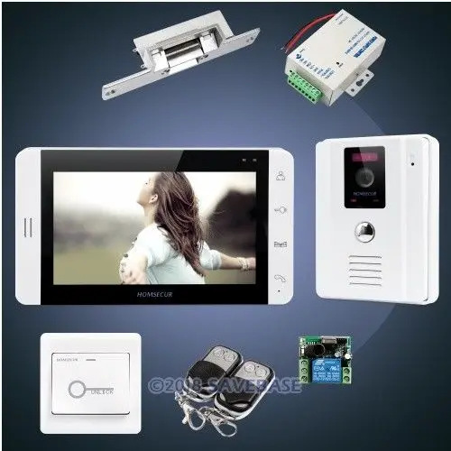 HOMSECUR 7 &quotпроводной видео и аудио умный дверной звонок + Электрический