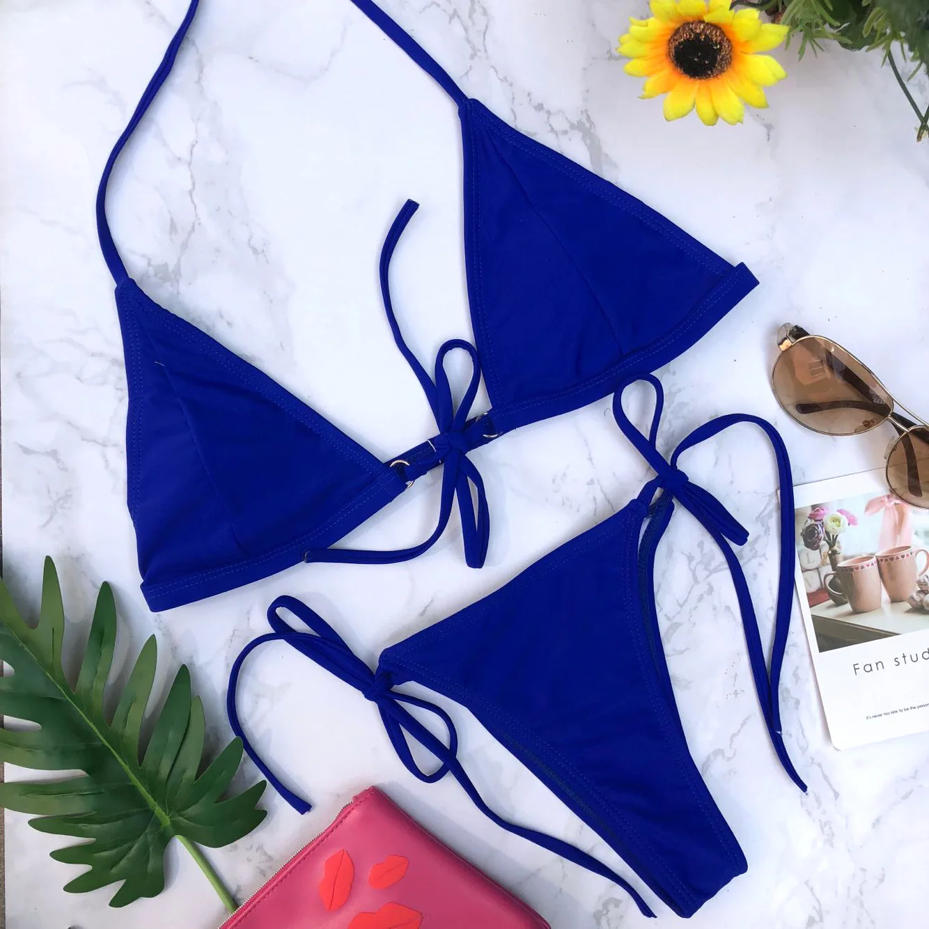 Женский купальный костюм женский бюстгальтер с подкладкой стринги бикини