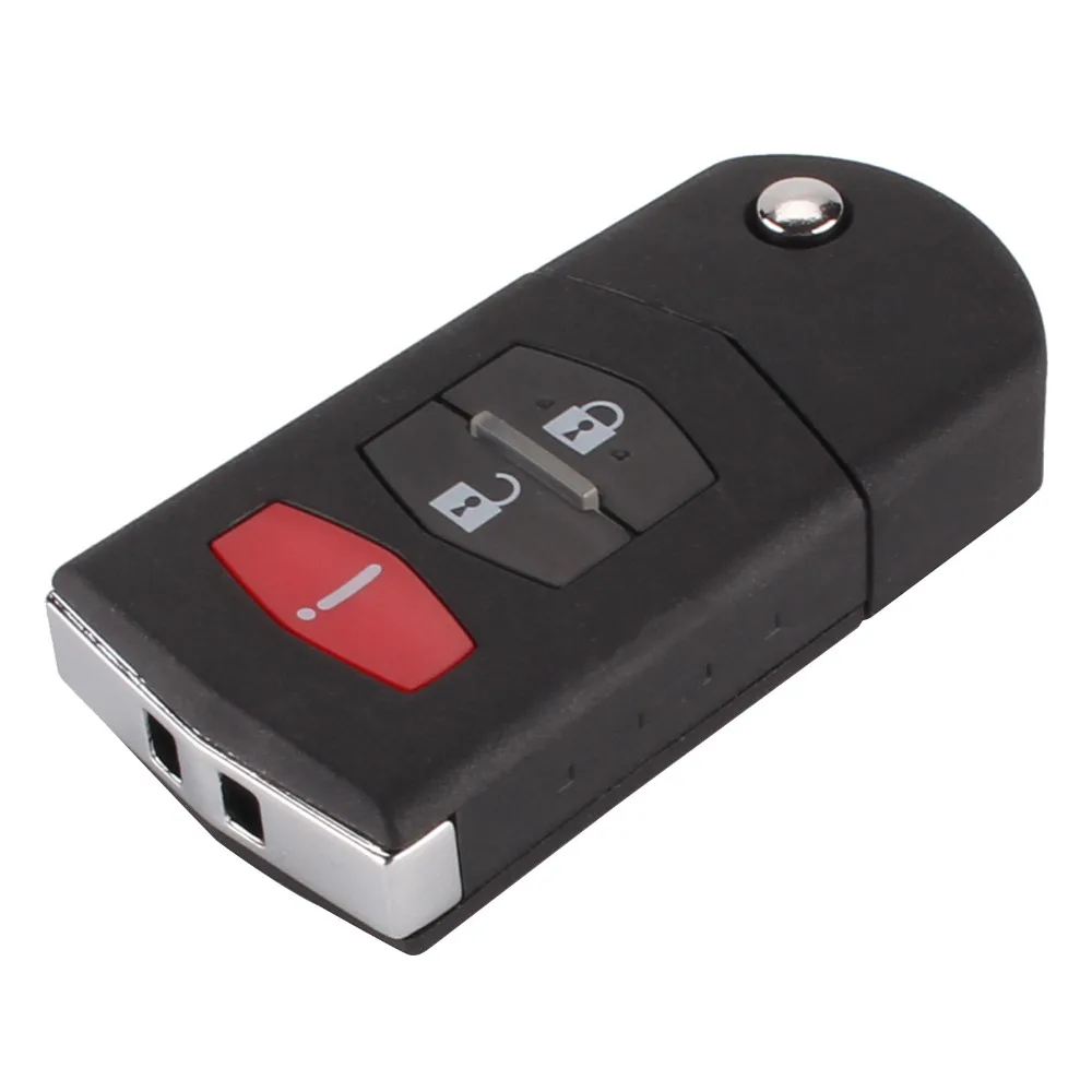 DANDKEY 3 2+ 1 кнопки для Mazda 3, 5, 6, CX5 CX7 CX9 RX8 Флип складной пульт дистанционного ключа автомобиля чехол Брелок Замена модифицированный ключ