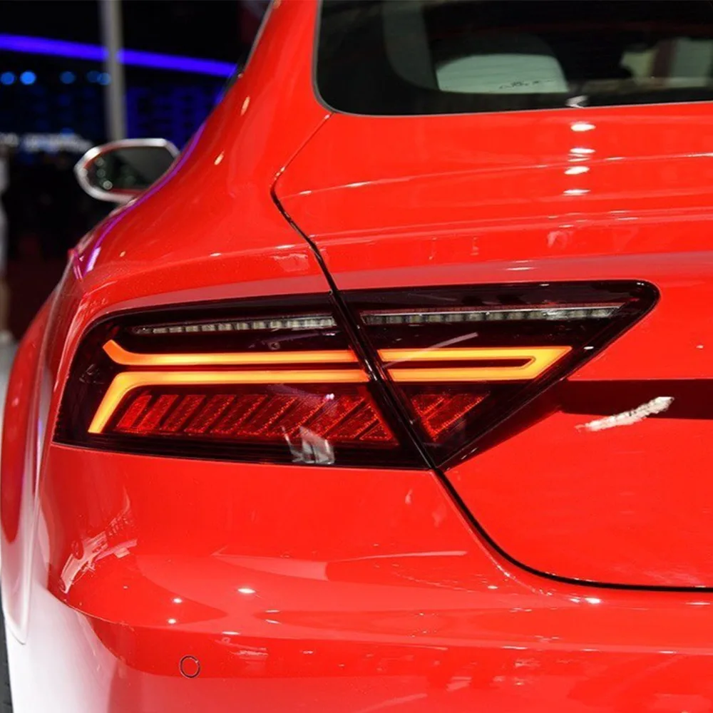 Динамический мигалка светодиодный темно красный хвост светильник лампа для AUDI A7 S7 RS7 2012 2013 4G обновления
