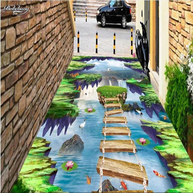 Beibehang пользовательские большие Свежие скалы подвесной остров водопад Лотос