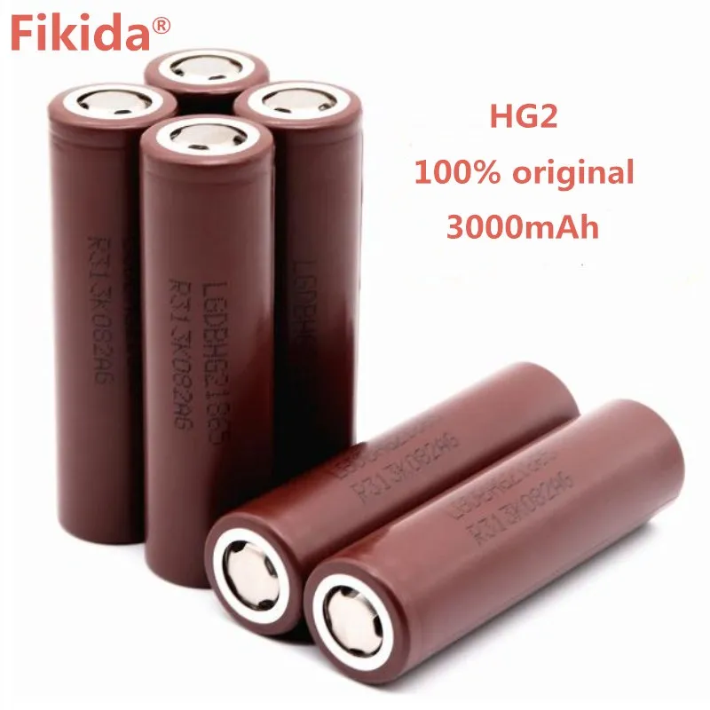 HG2 18650 3000mAh перезаряжаемый аккумулятор 3,6 V разрядка 20A специальная батарея для электронных сигарет
