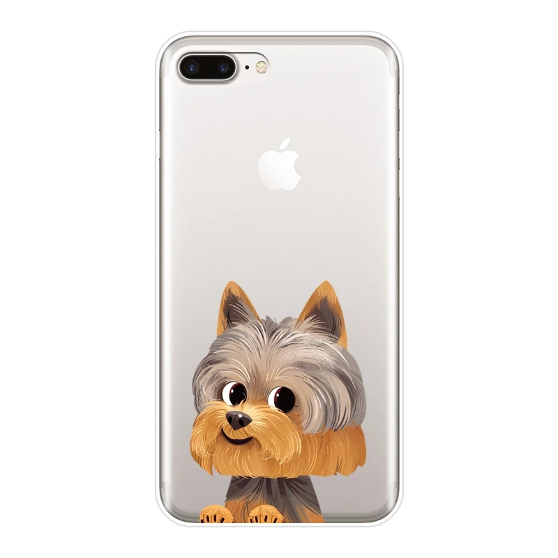 ТПУ задняя крышка для iPhone X XR XS MAX 8 7 6 S 6 S Мопс Собака Французский бульдог силиконовый мягкий чехол для iPhone 8 7 6 S 6 S Plus чехол для телефона - Цвет: No.8