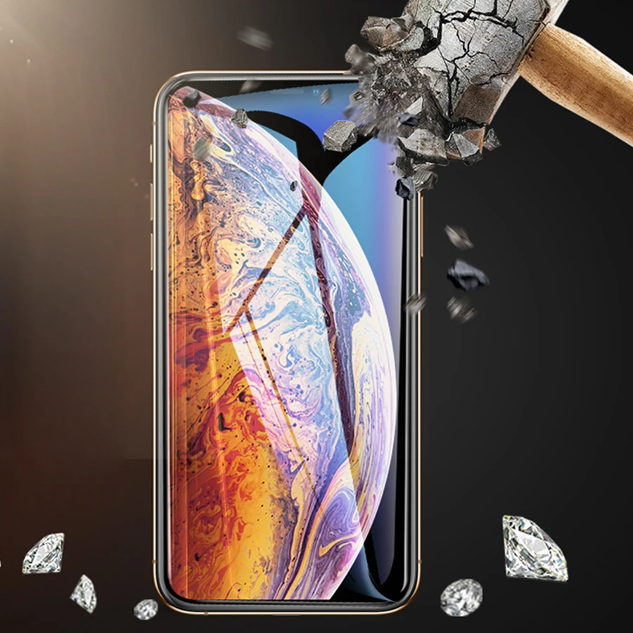Защитное стекло 5D для Iphone X защитное Xr Xs Max 6 7 8 Plus закаленное защиты экрана 6plus 7plus