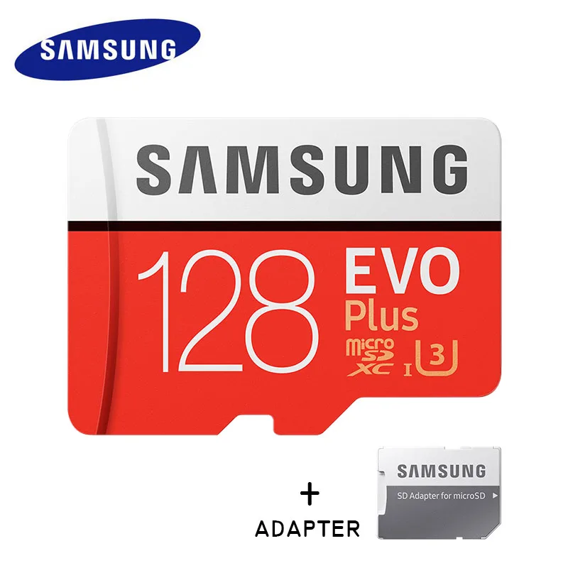 128G 100MBs U3red SAMSUNG micro sd карта 64 Гб класс 10 Microsd 32 Гб 128 Гб карта памяти EVO PLUS C10 TF tarjeta micro sd карта 64G U3U1 для мобильного телефона - Емкость: 128G 100MBs U3red