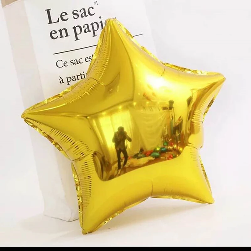 5 &quot10 дюймов шарики Фольга Сердце Звезда шары для День рождения украшения