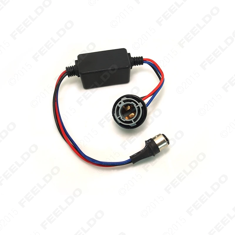 FFLDO 1PC DC12V 1157/BAY15d Turn Signal Socket Warning Error Canceller Free Load Resistor LED Decoder #HQ2268 | Автомобили и