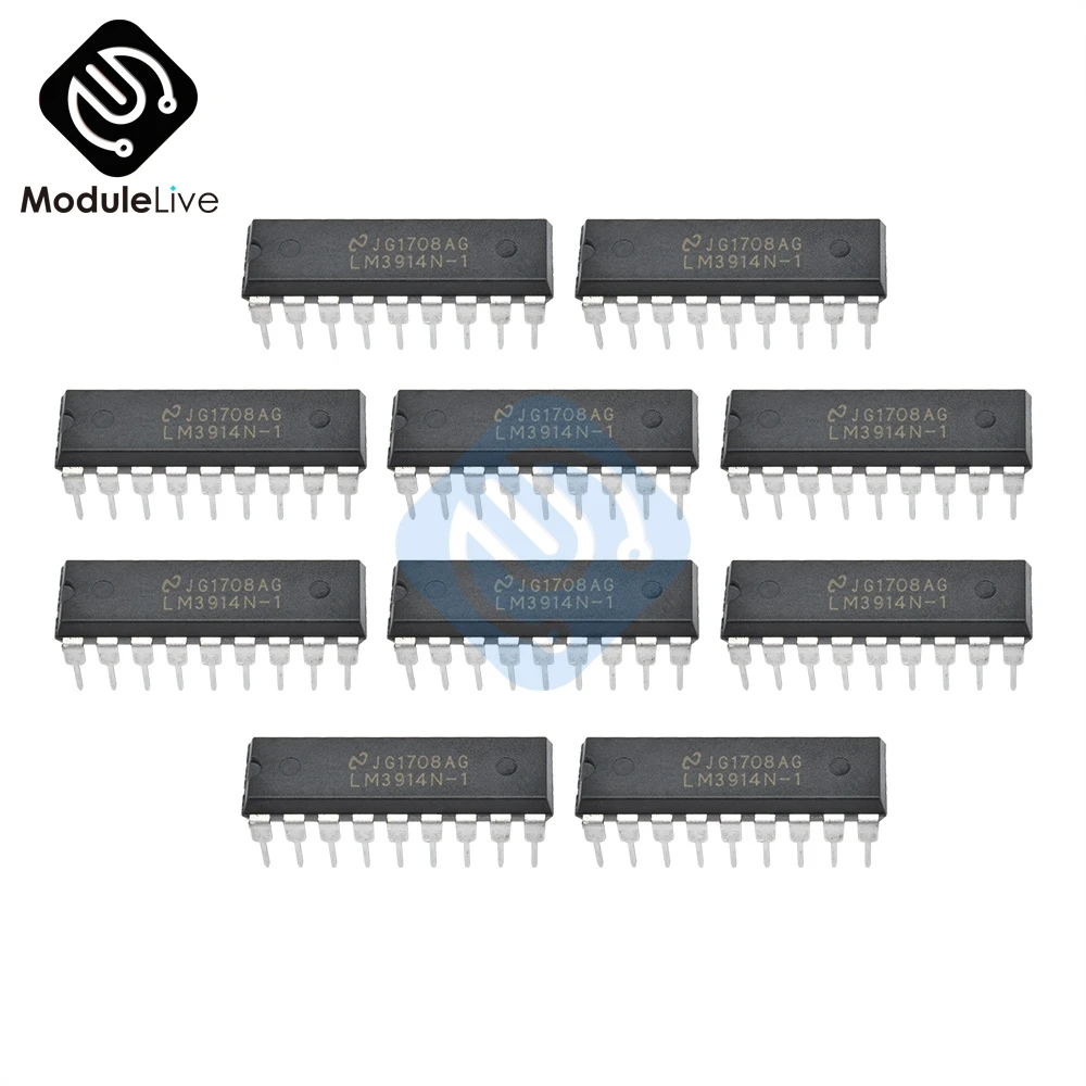 10 шт. LM3914 LM3914N DIP 18 светодиодный драйвер дисплей микросхемы IC новые оригинальные