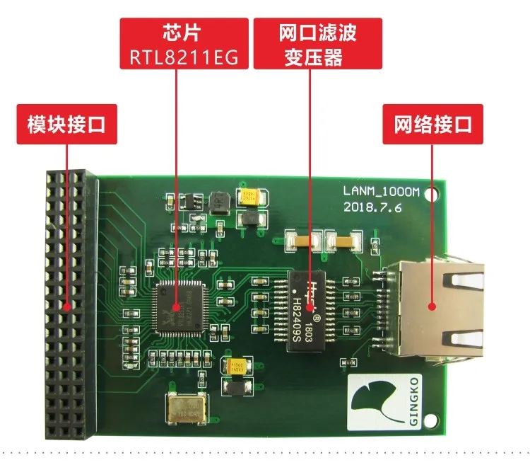 RTL8211 GEM Gigabit Ethernet модуль 1000M UDP FPGA макетная плата