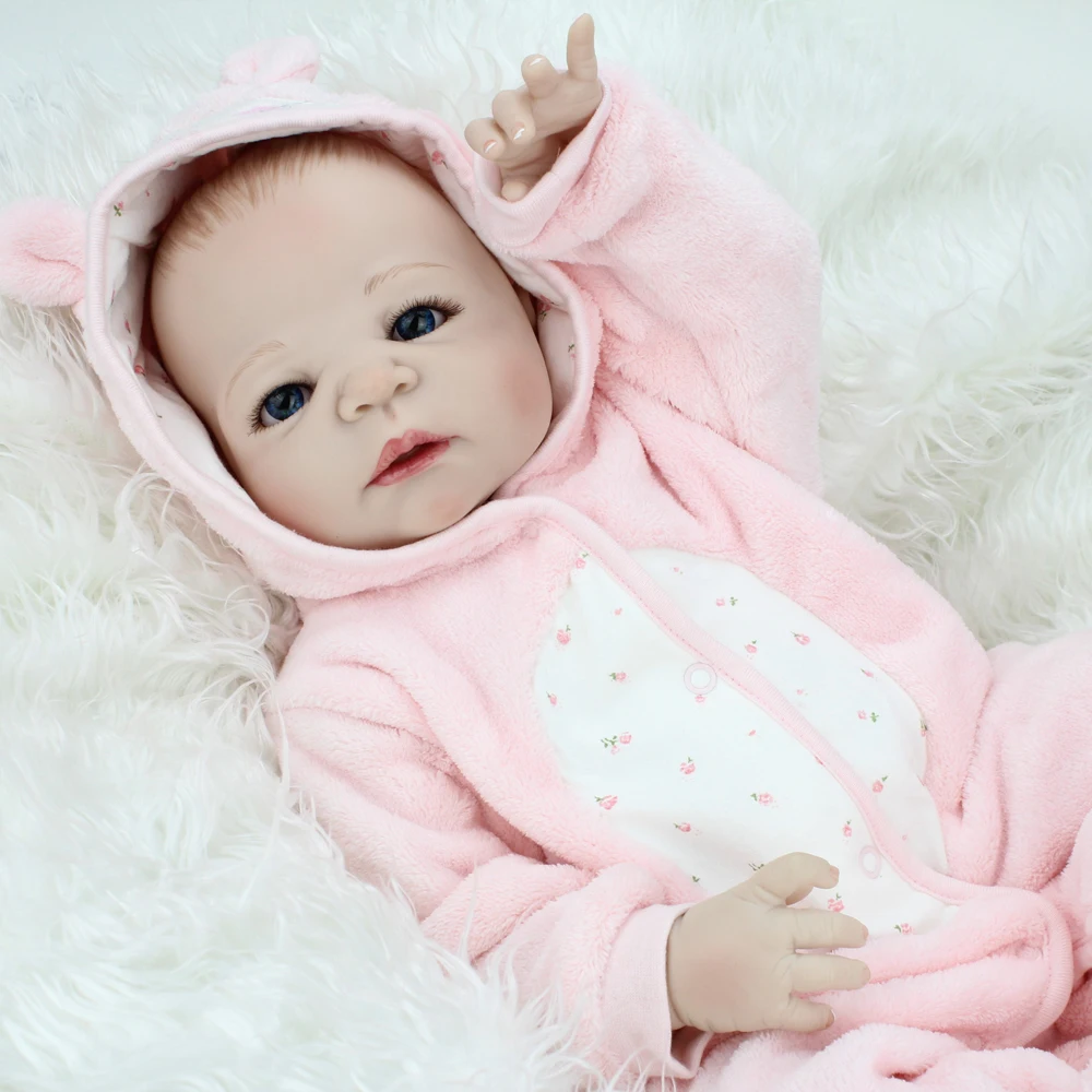 KAYDORA новорожденный полный корпус силиконовая кукла Bebe Reborn 22 дюймов виниловые реалистичные коллекционные куклы Bebe Reborn Рождественский подарок