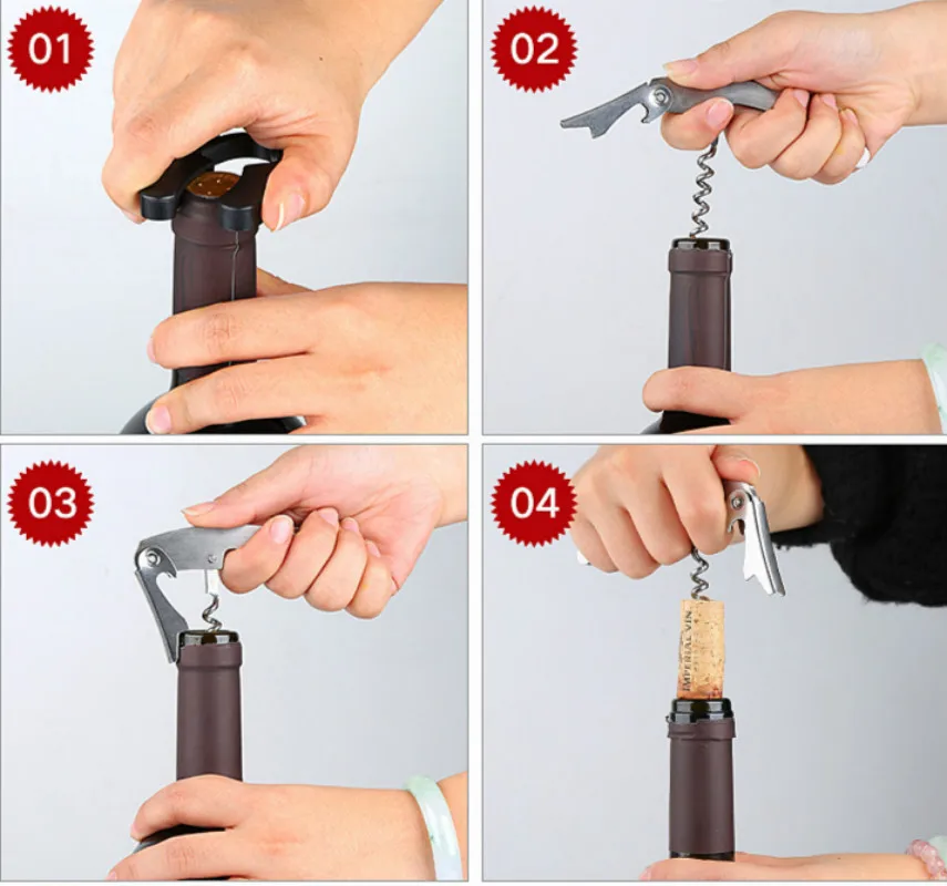 Creative Wine Bottle Opener Set Gift | Дом и сад