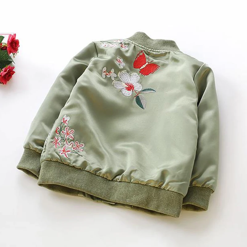 R&ampZ Baby Girls Coat 2019 Winter Flower Printing Embroidery Chinese Style Zipper Thickened Cotton Long Sleeve Jacket for Kids | Детская