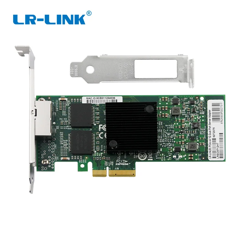LR-LINK 9722PT Gigabit Ethernet сетевой адаптер PCI Express двойной Порты и разъёмы RJ45 Соединительная плата локальной компьютерной сети сервера Intel I350-T2 Совместимость NIC
