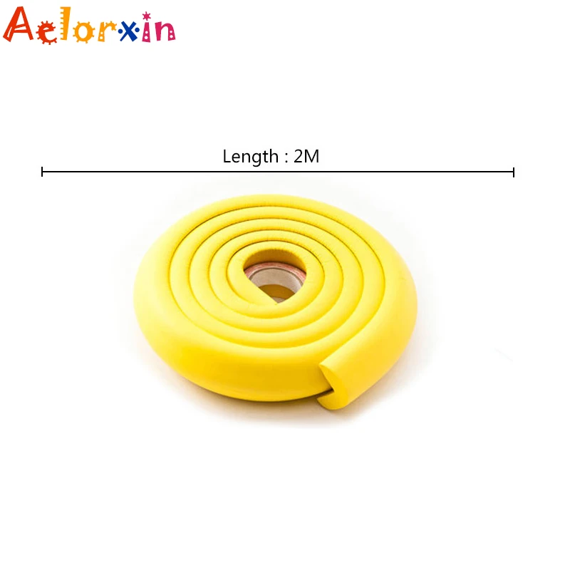 Protector de esquinas de protecci&oacute;n para ni&ntilde;os, accesorio de seguridad para beb&eacute;s, protectores de bordes y esquinas, forma de &aacute;ngulo s&oacute;lido, carga &uacute;nica, 2m, 2018-5