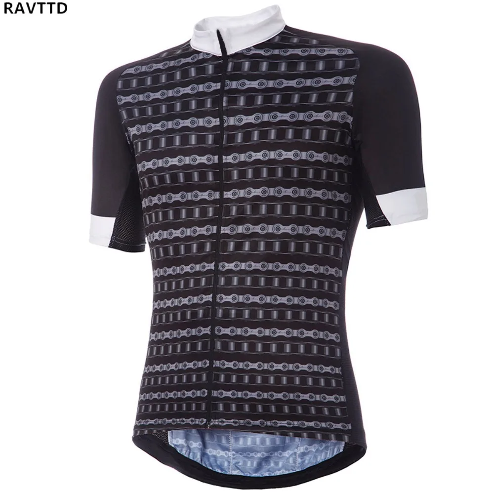 Цепь звено для мужчин Велоспорт Джерси наивысшего качества летний костюм езды на
