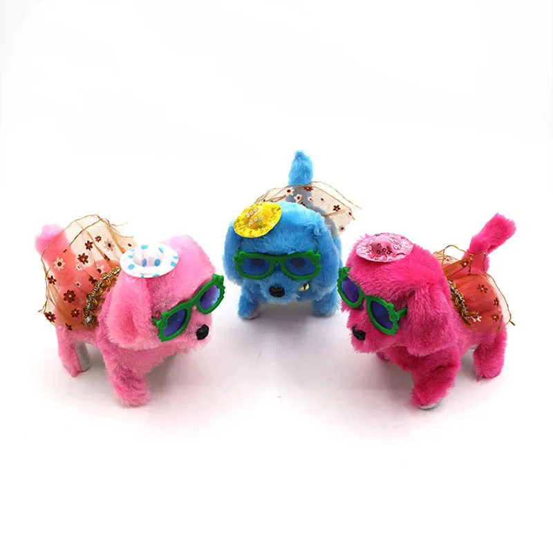 Детская электронная игрушка собака управление звуком интерактивный робот лай