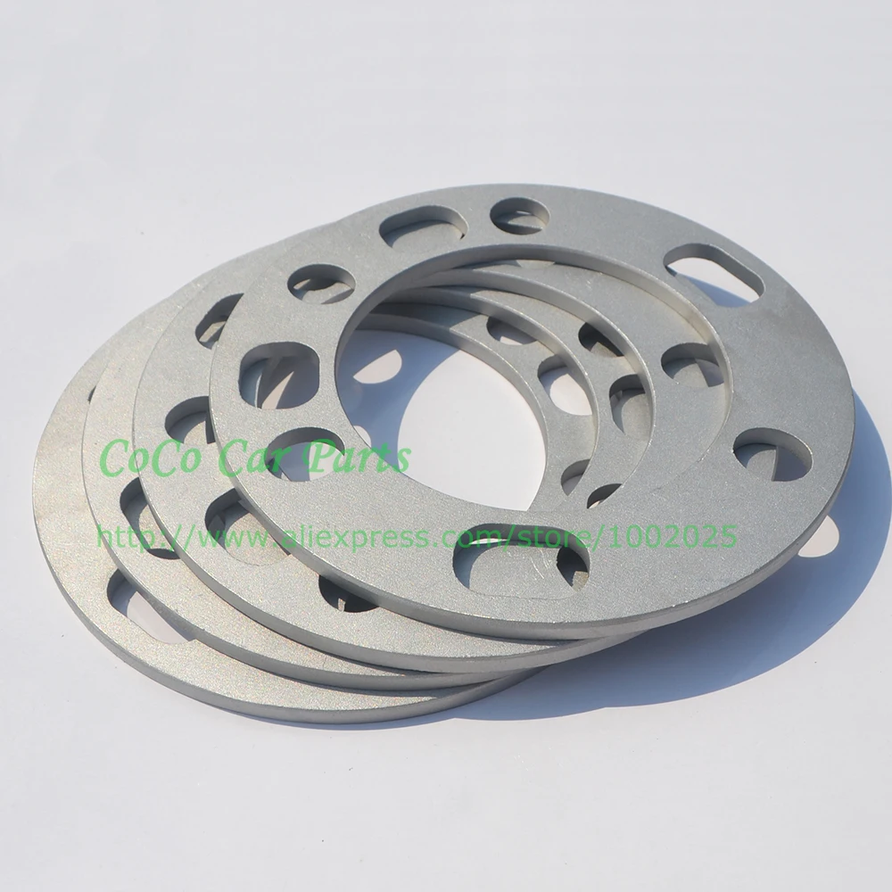 4 шт. Универсальный Литые алюминиевые колесные проставки прокладки тарелки 6 мм ET