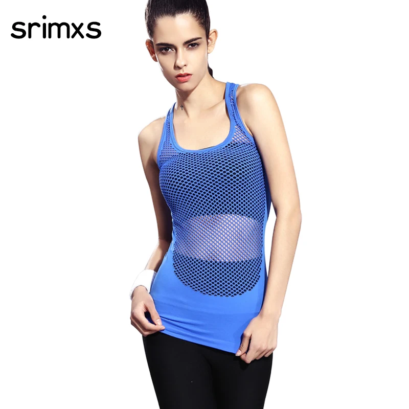 Женские Бесшовные футболки для йоги спортивный топ без рукавов жилет фитнеса