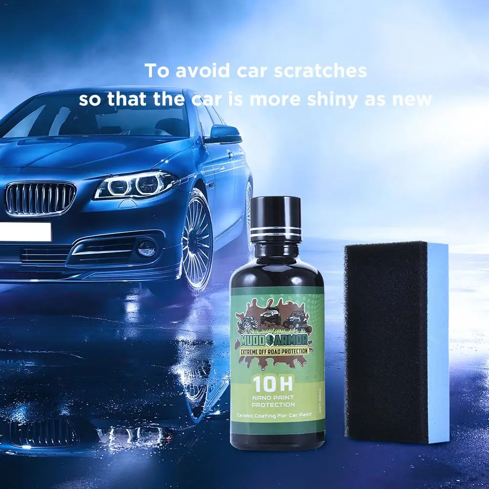 

MUDD ARMOR 10H Ceramic Car Coating Liquid Glass Waterproof Nano Ceramic Car Paint Care Anti-scratch 50ml Super Hydrophobic Coat