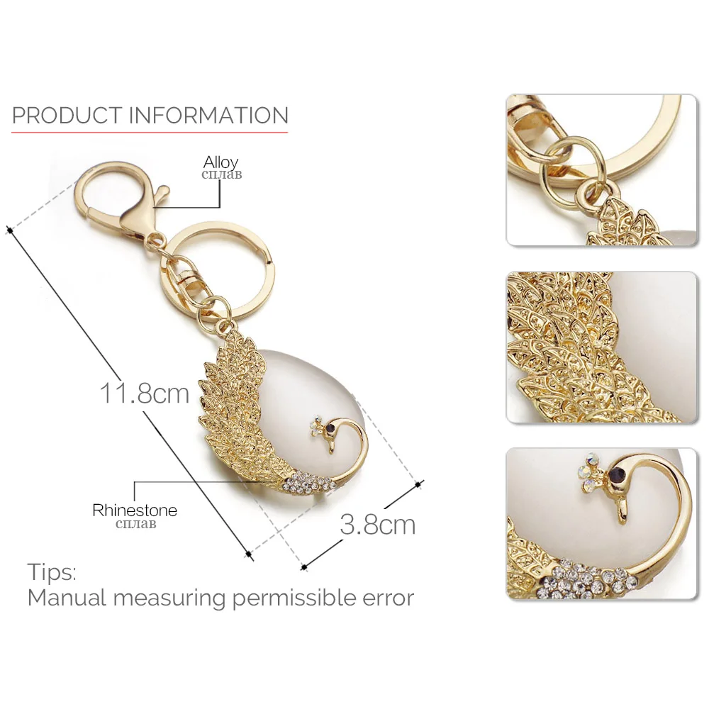 Dormon благородный павлин фотодержатель слеза падение Опал Кристалл фотоподвеска