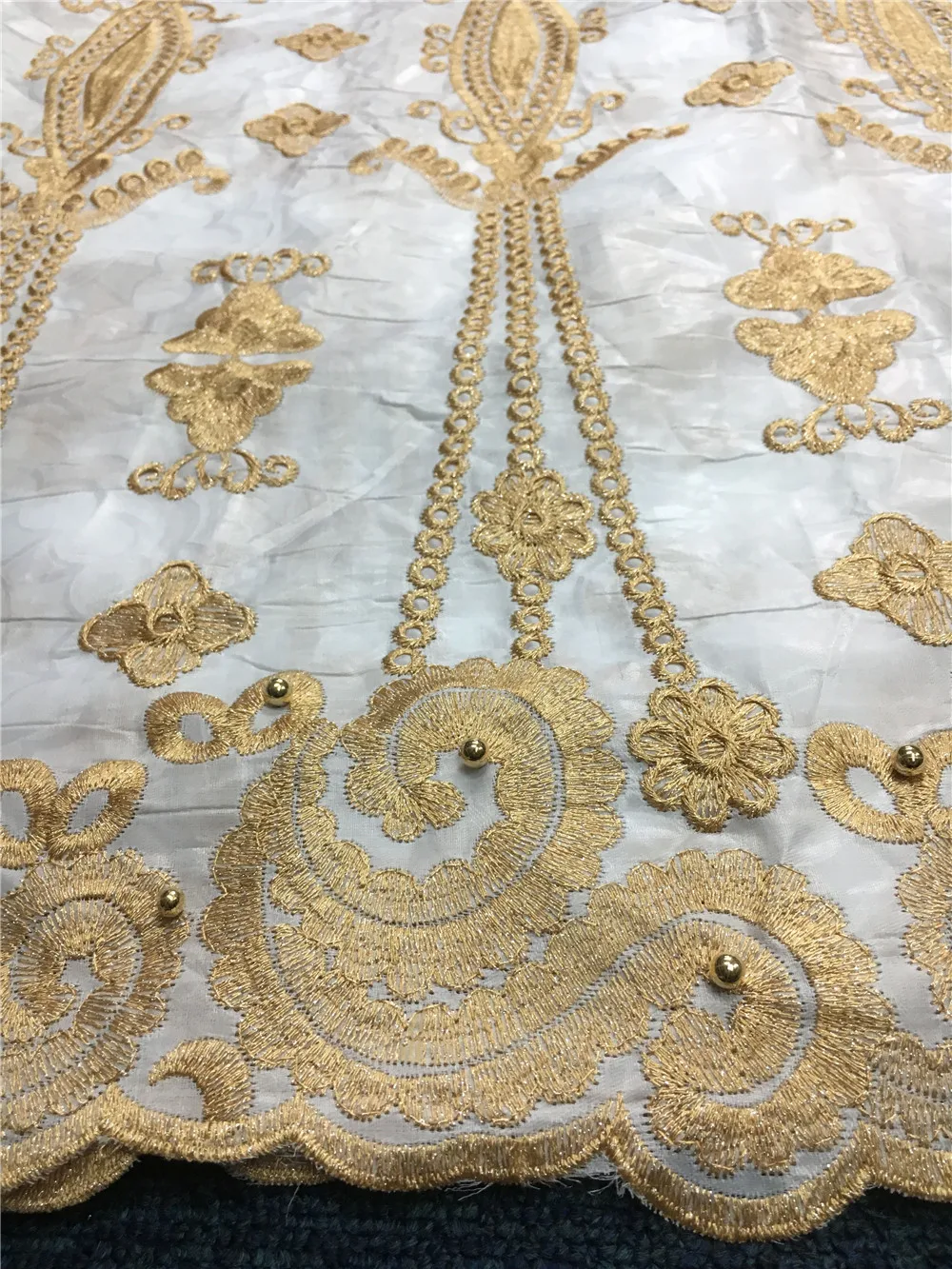 LIULANZHI bazin riche getzner 2018 белая хлопчатобумажная ткань tissu жаккардовая парчовая с