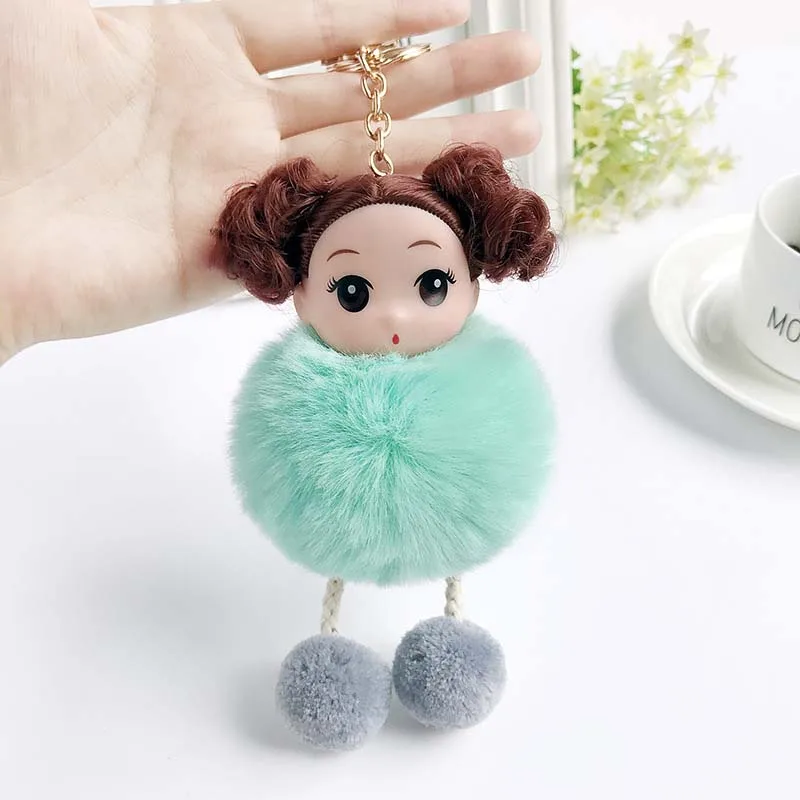 Новый милый женский брелок с Плюшевым Мехом для ключей кулоном 2019|Брелоки| |