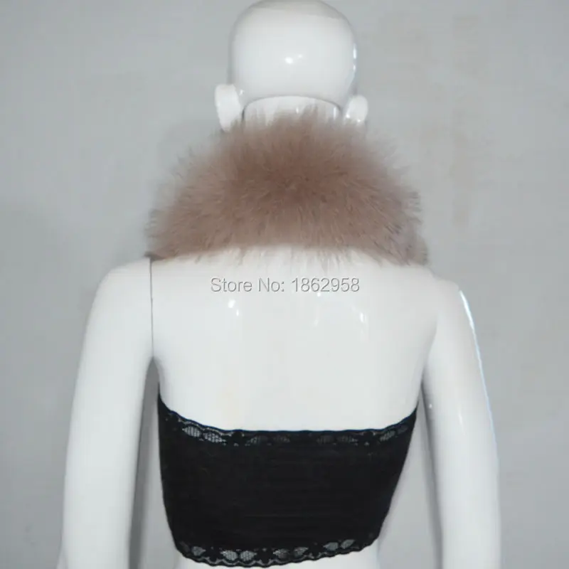 China Post Free Shipping SJ083 New Arrival 2019 Cheap Price Combined Color Pull Through Top Quality Real Fox Fur Scarf |
