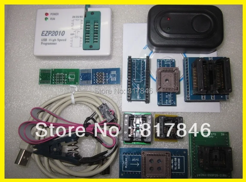 Высокоскоростной USB программатор серии 24 25 93 версия 2010 SPI чип флэш bios + зажим SOIC8 IC 9
