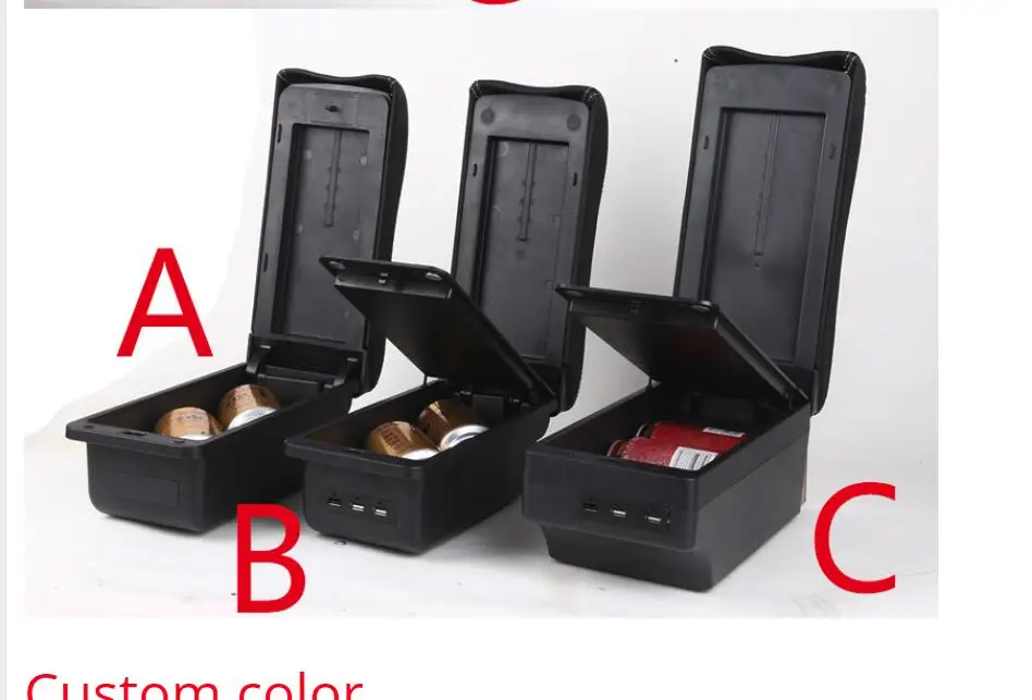 Подлокотник с отсеком для хранения подстаканником и пепельницей USB-интерфейсом