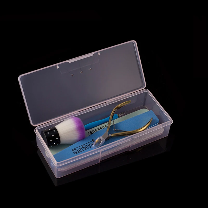1 шт. прямоугольный для нейл-арта ящик хранения инструментов Пластик пустой