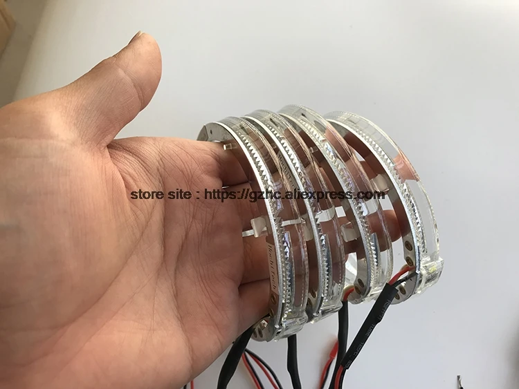HochiTech Cree светодиодный светильник-чип, направляющий ангельские глазки, комплект, белый ореол, кольцо, Дневной светильник с диммером для Touareg 2003-2006
