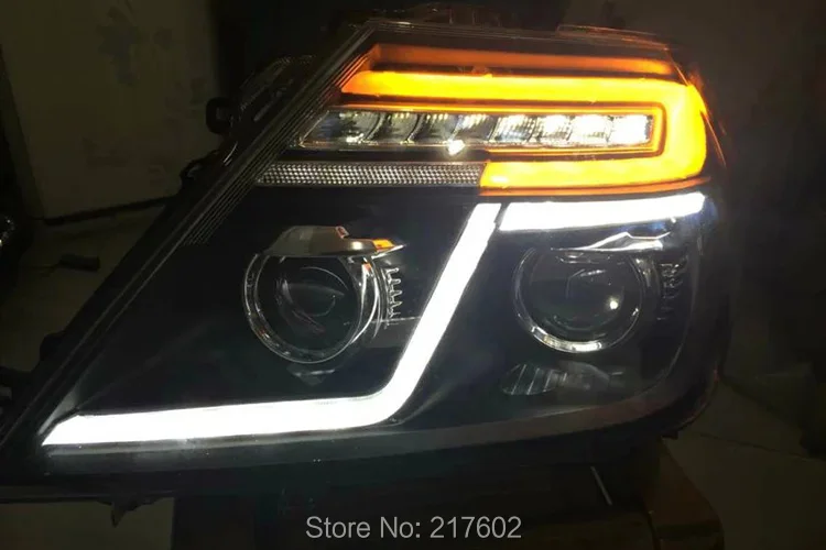 Для Nissan Patrol Infiniti QX56 светодиодный фар 2014 V2 с поворотник светильник автомобильный s