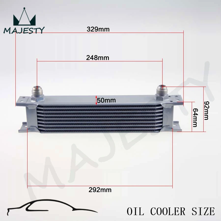 Подходит для универсального 9-рядного стандартного масляного радиатора