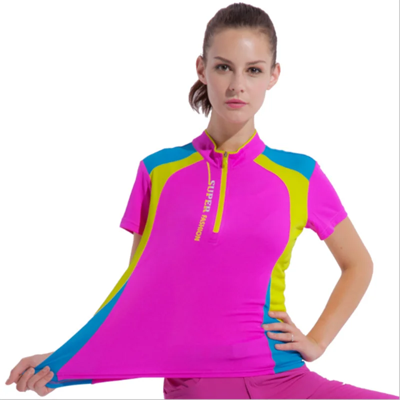 Новые быстросохнущие компрессионные женские футболки для фитнеса с коротким