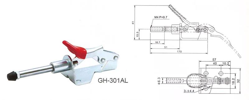 Регулируемый зажим быстросъемный ручной инструмент 90 кг|Крепления| |